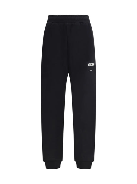 Moschino Cotton Sweatpants - Patterned Black