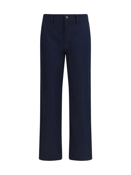 Burberry Cotton twill chino Pants - Navy