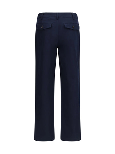 Burberry Cotton twill chino Pants - Navy