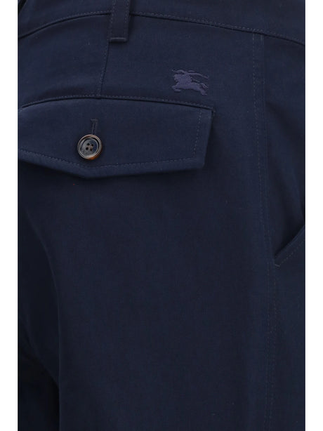 Burberry Cotton twill chino Pants - Navy