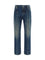 Versace Distressed straight-leg Jeans - Dirty Blue