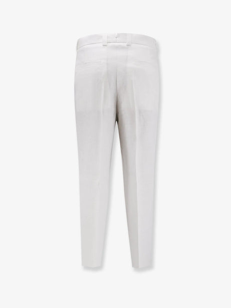 Boss Port linen trousers - White