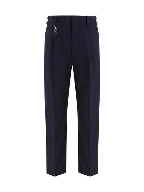 Prada Tailored cotton poplin Pants - Blue