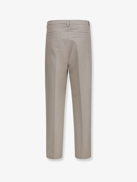 Brunello Cucinelli Cotton and linen trousers - Brownfreddo