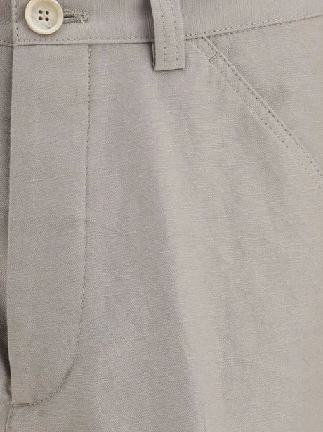 Brunello Cucinelli Cotton and linen trousers - Brownfreddo