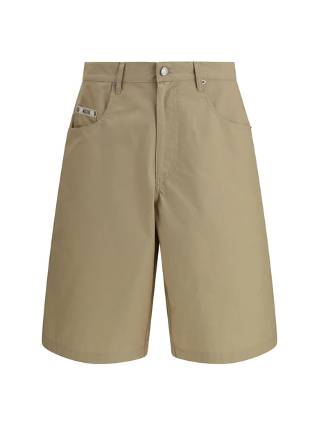 Moschino Long Bermuda Shorts in cotton - Brown