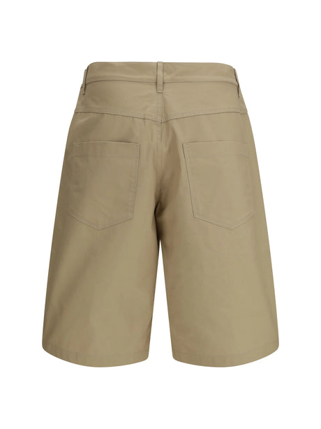 Moschino Long Bermuda Shorts in cotton - Brown