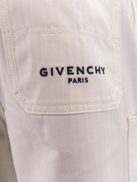 Givenchy Cotton bermuda shorts with Logo embroidery - White