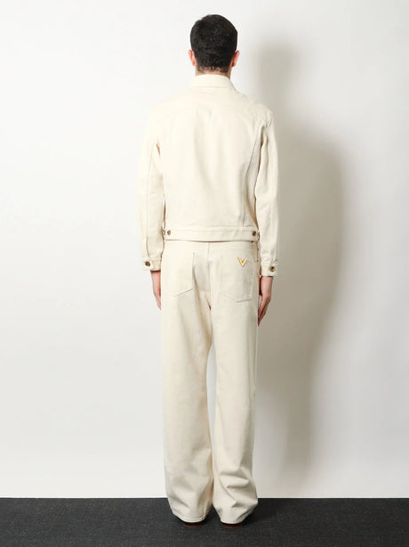 Valentino Five pockets cotton trousers - Avorio