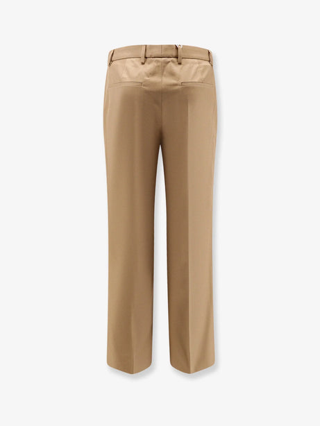 Gucci Cotton trousers with Web detail - Bisque