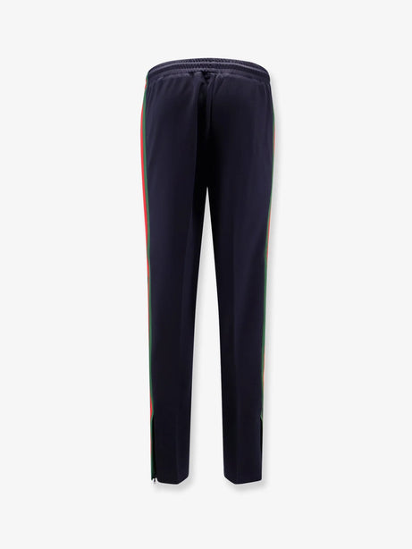 Gucci Jersey trouser with lateral Web detail - Ink Mix