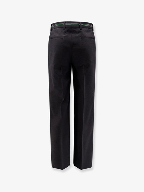 Gucci Wool trousers with Gucci detail - Dark Grey Green Mc