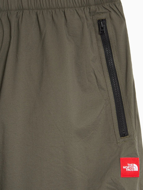 The North Face Nylon trousers with patch logo on the side - New Taupe Green