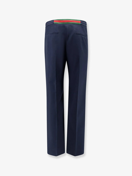 Gucci Technical Panama trousers - Night Sky