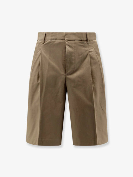 Ami Paris Virgin wool shorts - Beige Taupe