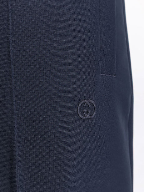 Gucci Technical Panama trousers - Night Sky