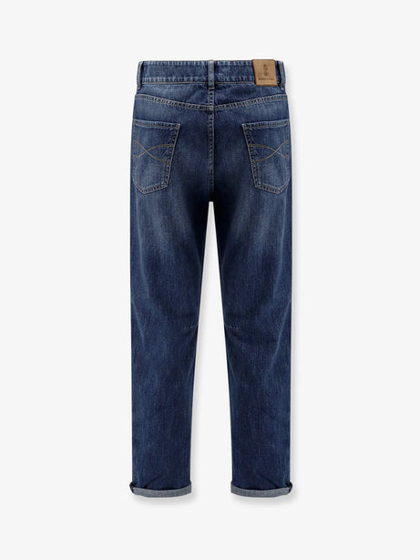 Brunello Cucinelli Leisure Fit cotton jeans - Denim Medio