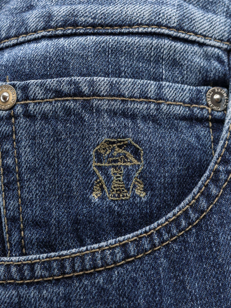 Brunello Cucinelli Leisure Fit cotton jeans - Denim Medio