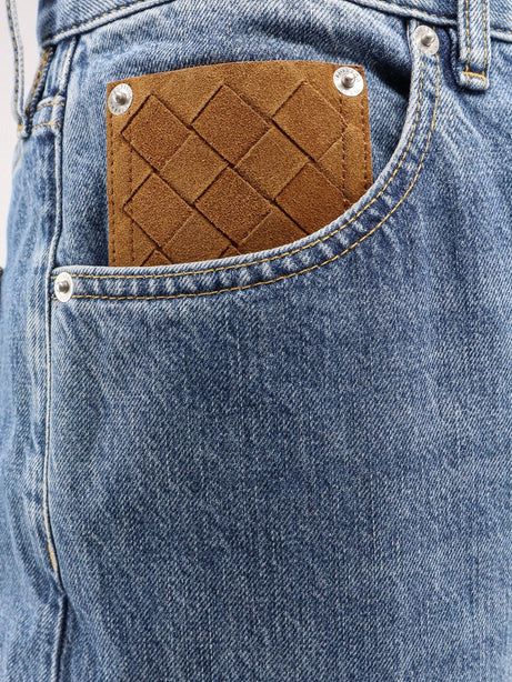 Bottega Veneta Wide leg jeans with turn up - Mid Blue