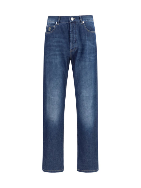 Brunello Cucinelli Lightweight denim Pants - Denim Dark