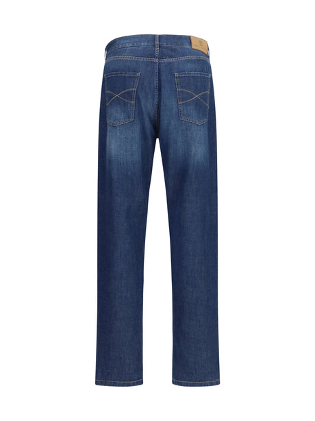 Brunello Cucinelli Lightweight denim Pants - Denim Dark
