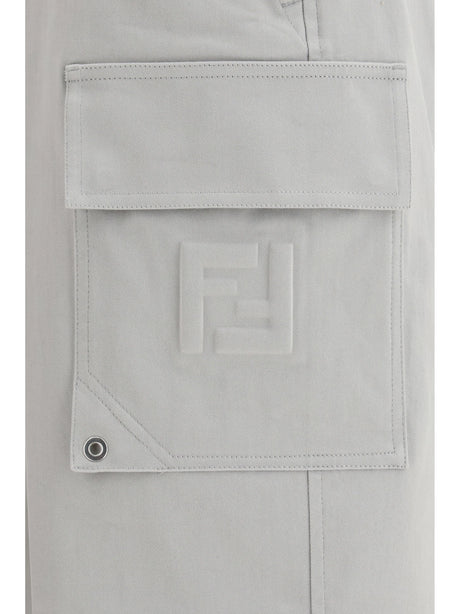 Fendi Cargo Pants - Silver