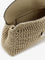 Toteme T-Lock woven leather clutch - Fawn
