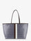 Tory Burch The Racer Tote shoulder bag in coated canvas with all-over logo - Blue