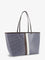 Tory Burch The Racer Tote shoulder bag in coated canvas with all-over logo - Blue