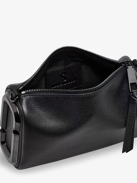 Marc Jacobs Snapshot hammered leather shoulder bag - Black