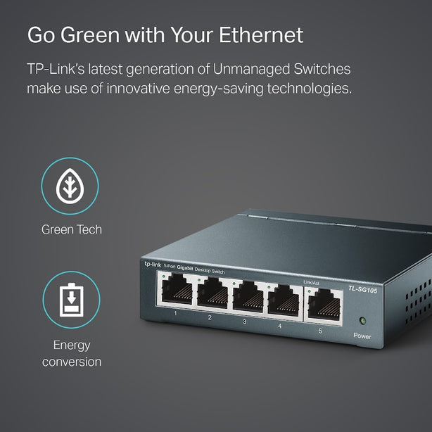 Tp-Link Tl-Sg105 5-Port Gigabit Switch