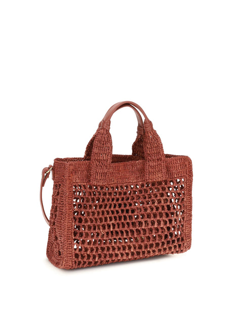 Chloé Small Summer Banana East-West Tote Bag - Ginger Red