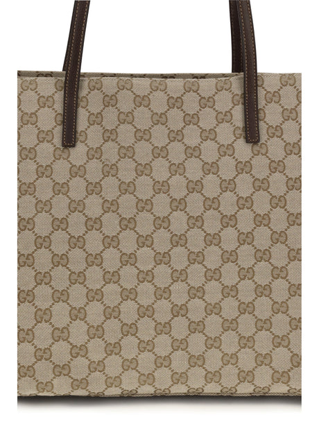 Gucci Large Londra Tote Bag - Vintag.Sand/Dk Brown