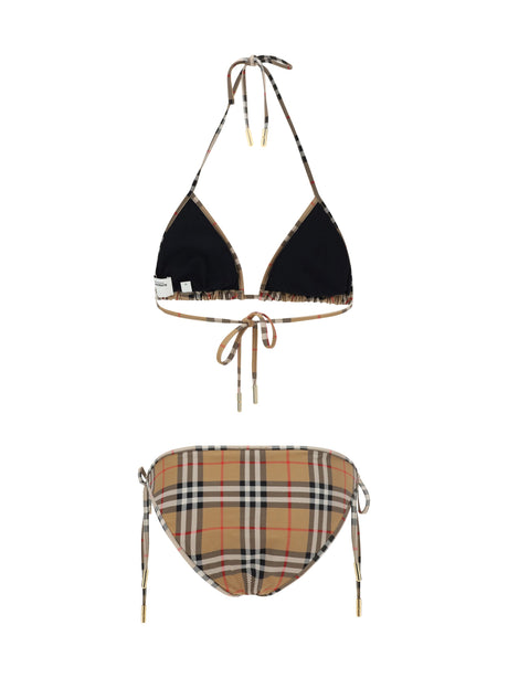 Burberry Archivio Check Bikini - Archive Beige Ip Chk