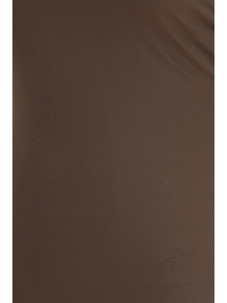 Jacquemus Cabana One-Piece Swimsuit with ruffles - Brown