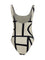 Toteme Monogram one-piece Swimsuit - Tofu