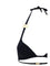Dolce & Gabbana Triangle Bikini with gold plaque - Black
