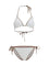 Burberry Check Detail Triangle Bikini - White