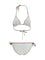 Burberry Check Detail Triangle Bikini - White