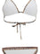 Burberry Check Detail Triangle Bikini - White