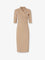 Pinko Allyson stretch linen and viscose dress - Beige