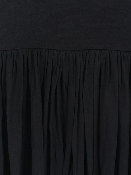 Toteme Soft Gathered viscose dress - Black