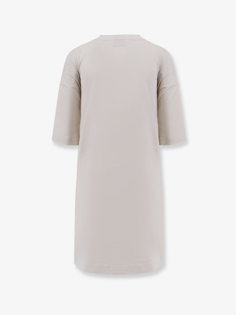Balenciaga Cotton jersey Semi fitted short dress - Dirty White