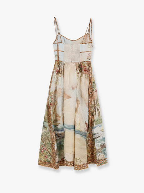 Zimmermann Mahon linen dress - Multicolor