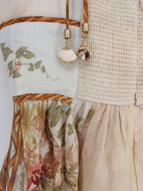 Zimmermann Mahon linen dress - Multicolor