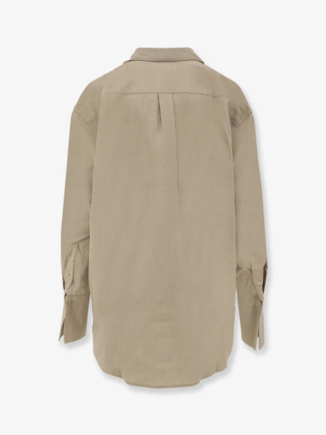 Toteme Viscose and wool shirt - Taupe