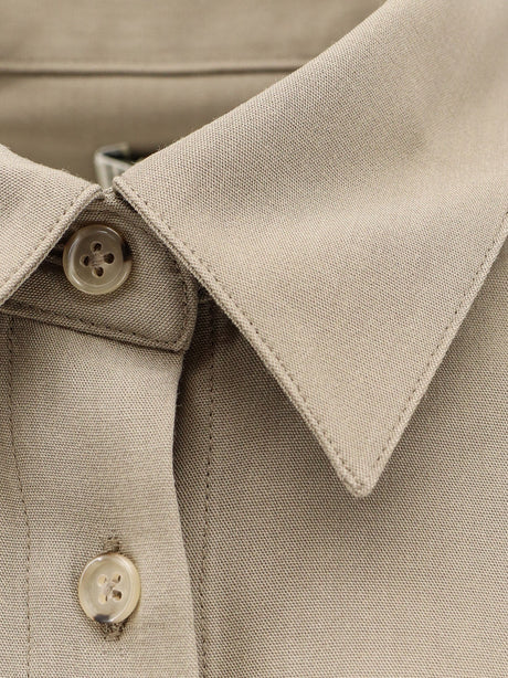 Toteme Viscose and wool shirt - Taupe