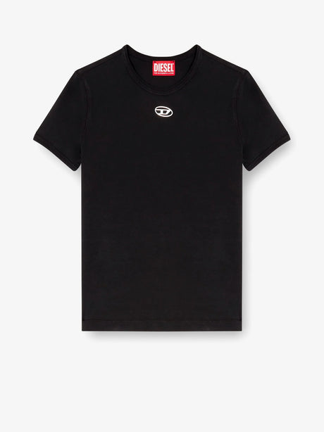 Diesel T-Uncutieslong-OD cotton blend t-shirt - Nero