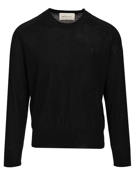 Ami Crew Neck Sweater - Black