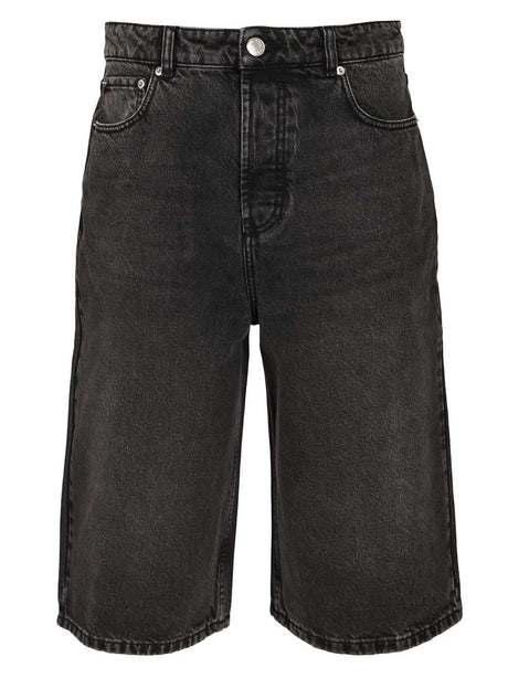 Ami Wide Bermuda Shorts - Black